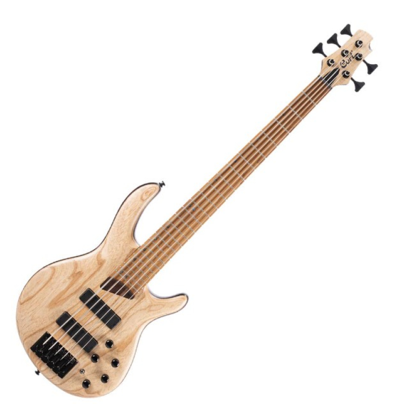 Cort artisan b5 element 5-string bass guitar – open pore natural